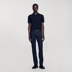 Raw jeans - narrow cut Raw-Denim Sandro Men