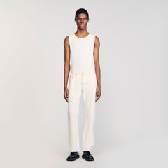 Regular jeans Ivory. Sandro Men