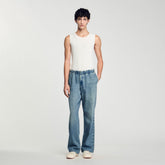 Wide-leg jeans Blue Vintage - Denim Sandro Men
