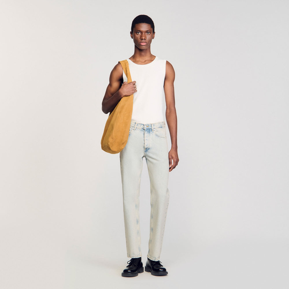 Regular faded jeans Blue Vintage - Denim Sandro Men
