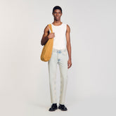 Regular faded jeans Blue Vintage - Denim Sandro Men