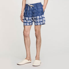 Floral print swim trunks Midnight Blue Sandro Men