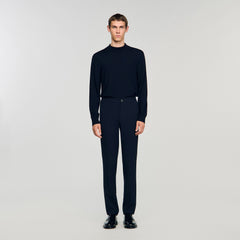 Jersey trousers Navy Blue Sandro Men
