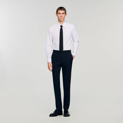 Wool suit trousers Navy Blue Sandro Men