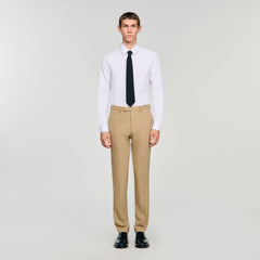Wool suit trousers Beige Sandro Men