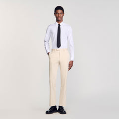 Suit trousers Ivory. Sandro Men