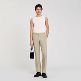 Suit trousers Light Kaki. Sandro Men