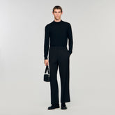 Wide-leg trousers Black Sandro Men