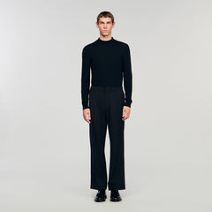 Wide-leg trousers Black Sandro Men