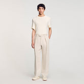 Wide-leg trousers with creases Oats Sandro Men