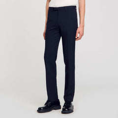 Wool suit trousers Navy Blue Sandro Men