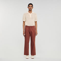 Elasticated wide-leg cotton trousers Terra Sandro Men
