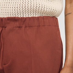 Elasticated wide-leg cotton trousers Terra Sandro Men