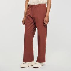 Elasticated wide-leg cotton trousers Terra Sandro Men