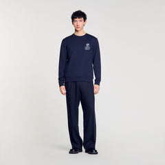 Jacket with snake detail Midnight Blue Sandro Men