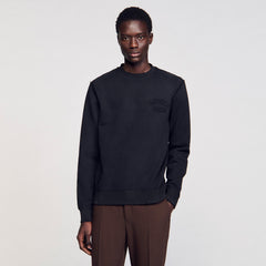 Patch sweatshirt Black Sandro Men