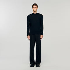 Mock neck sweater Black Sandro Men