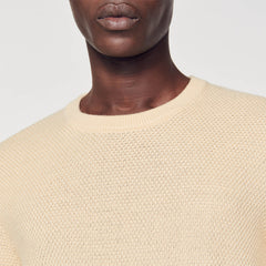 Wool sweater Off White / Mastic Sandro Men