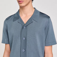 Short-sleeved shirt Dark Chambray Sandro Men