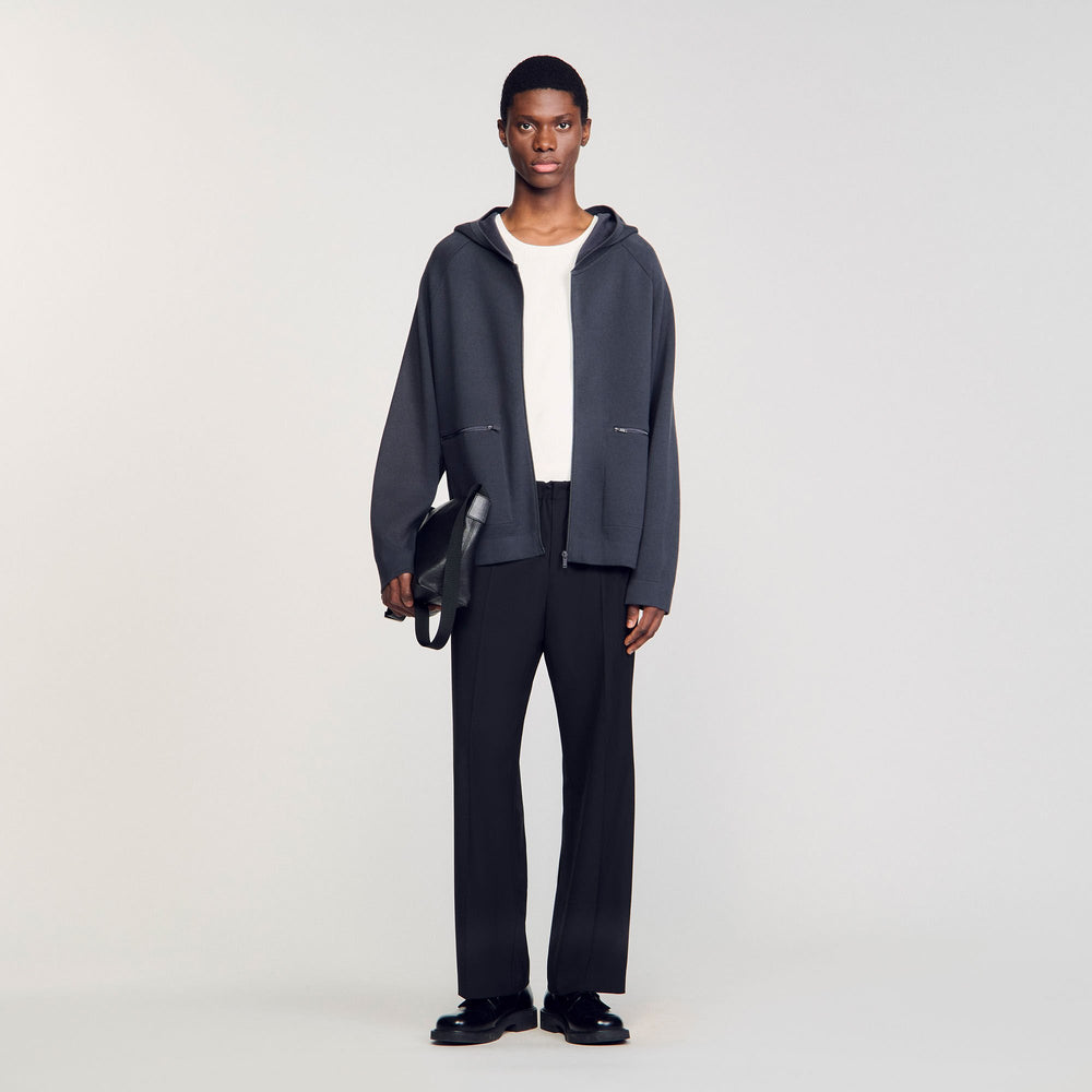 Milano knit hooded cardigan Fonte Sandro Men