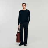 Fine knit sweater Black Sandro Men