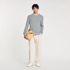Textured knit sweater Lime Sandro Men