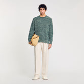 Chenille sweater Super Green Sandro Men
