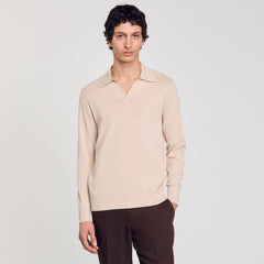 Knit polo shirt Oats Sandro Men