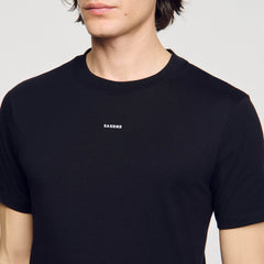 Short-sleeved T-shirt Black Sandro Men