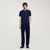 Short-sleeved T-shirt Navy Blue Sandro Men