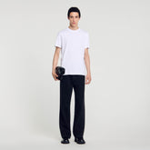 Cotton T-shirt White Sandro Men