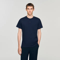 Cotton T-shirt with logo Midnight Blue Sandro Men