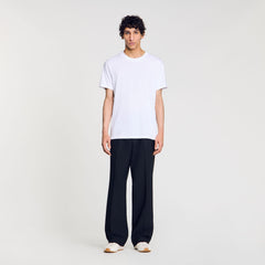 Cotton T-shirt with logo Optic White Sandro Men