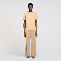 Worn-effect T-shirt Sand. Sandro Men