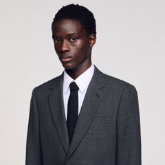 Wool suit jacket Mocked Grey Sandro Men