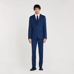 Wool suit jacket Royal Blue Sandro Men