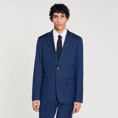 Wool suit jacket Royal Blue Sandro Men