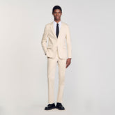 Suit jacket Ivory. Sandro Men