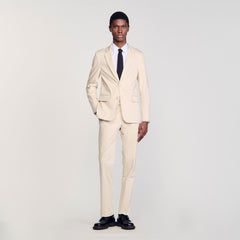 Suit jacket Ivory. Sandro Men