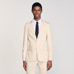 Suit jacket Ivory. Sandro Men