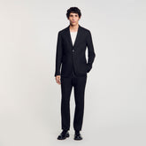 Classic suit jacket Black Sandro Men