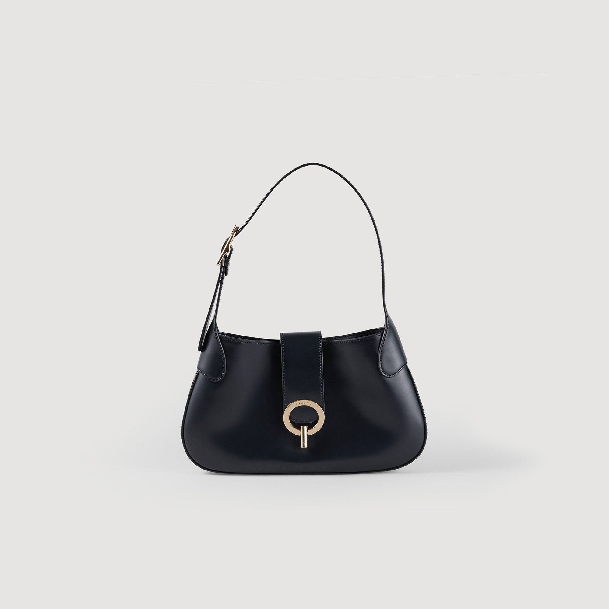 Janet bag in certified leather Black Sandro Women