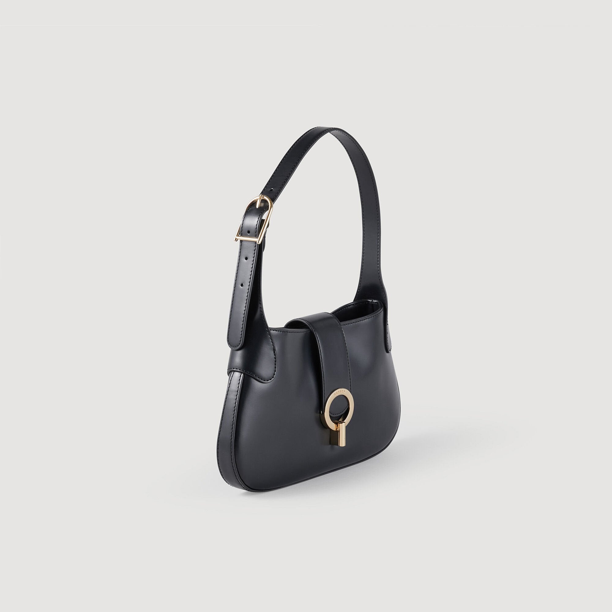 Janet bag in certified leather Black Sandro Women