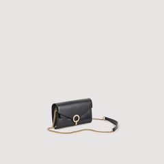 Yza Pocket clutch bag Black Sandro Women