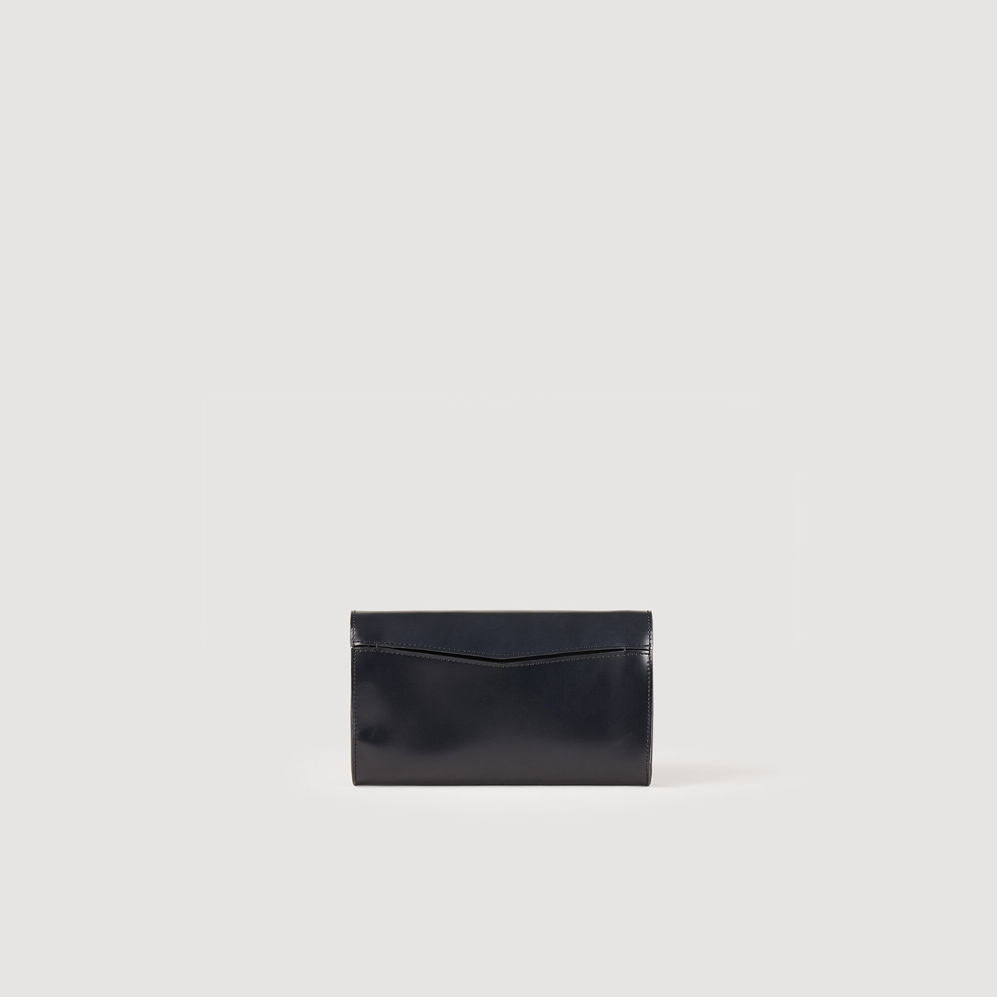 Yza Pocket clutch bag Black Sandro Women