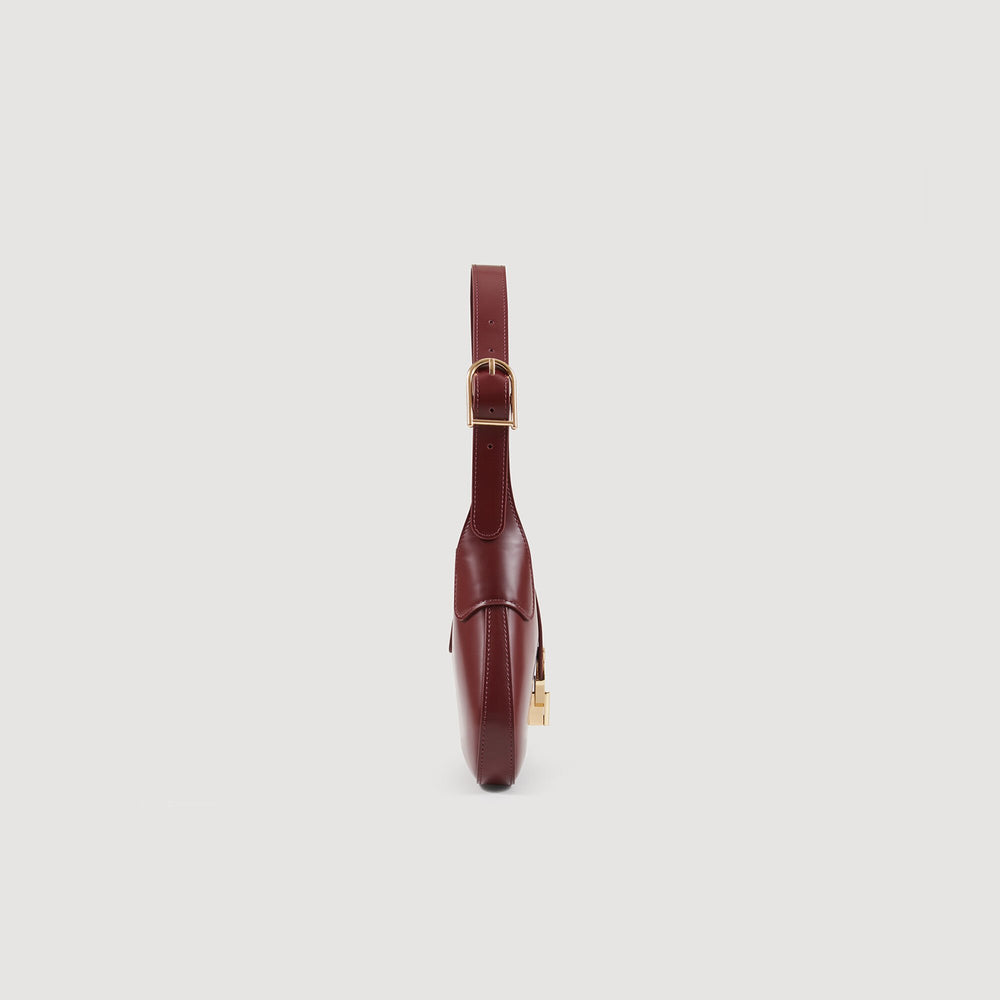 Janet bag in certified leather Bordeaux Sandro Women