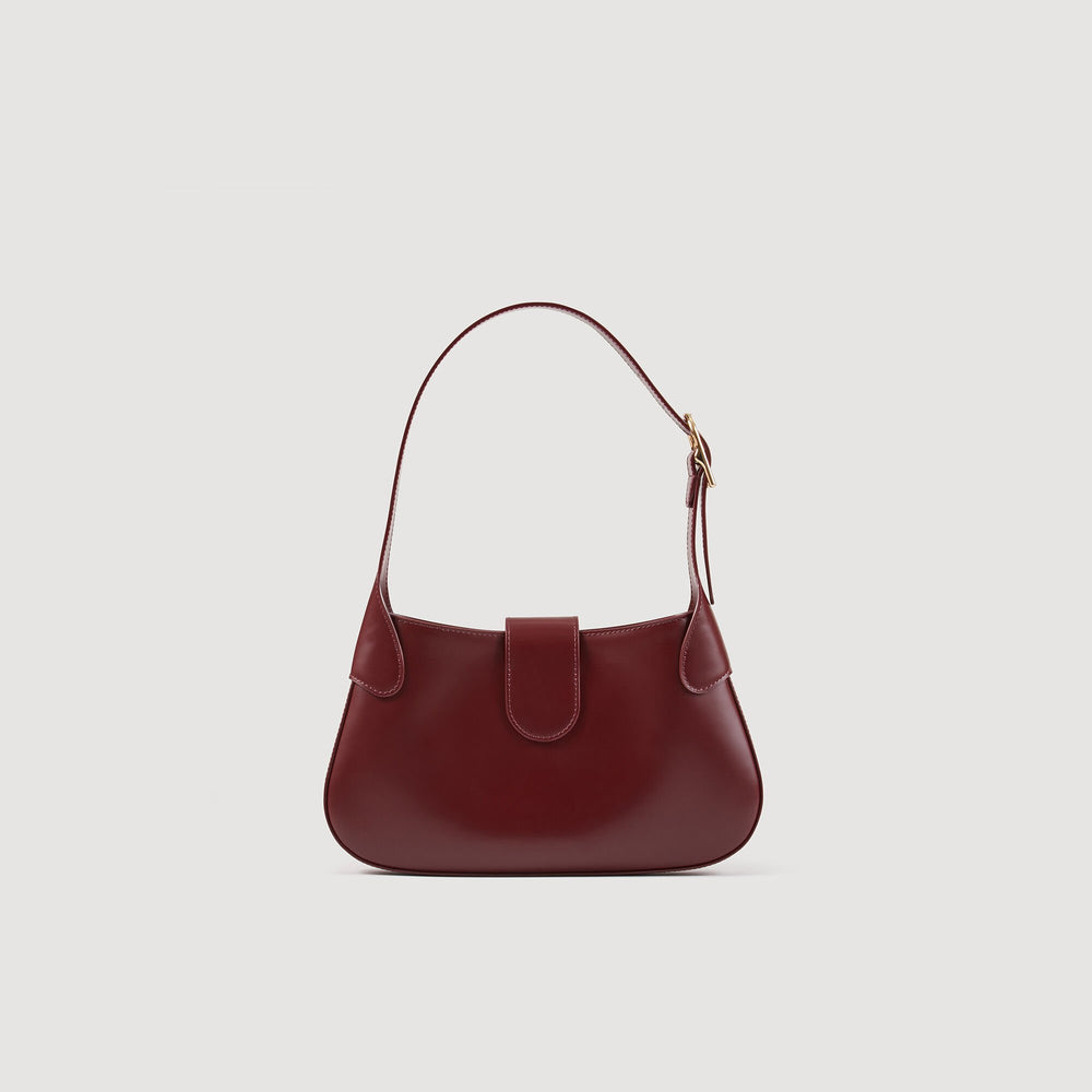 Janet bag in certified leather Bordeaux Sandro Women