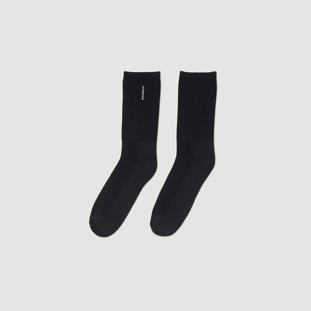 Cotton socks Black Sandro Men