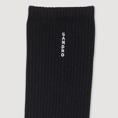 Cotton socks Black Sandro Men