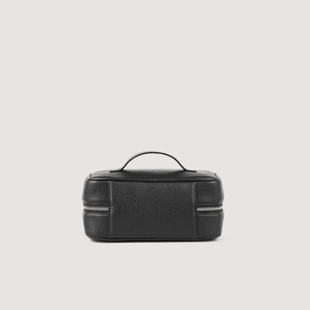 Toiletry bag in grained fabric Black Sandro Men